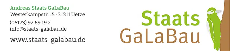 Staats Galabau Ihr Experte für den GalaBau aus Uetze für den Raum Hannover, Peine, Gifhorn, Celle, Braunschweig.
