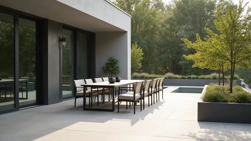 minimalistisches Outdoor-Wohndesign