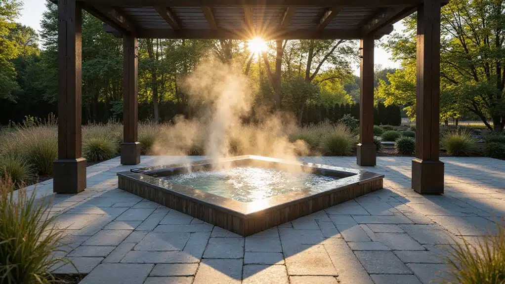 vielseitige Materialien für Außen-Spas