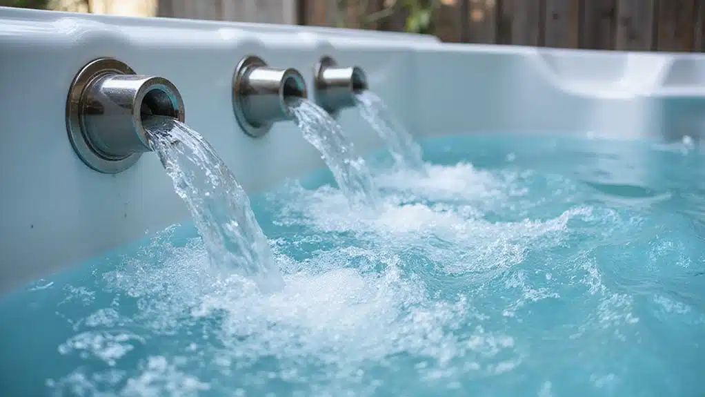 Gegenstromanlage im Swim Spa Garten Spa Pool 1 Gegenstromsysteme verbessern das Schwimmen