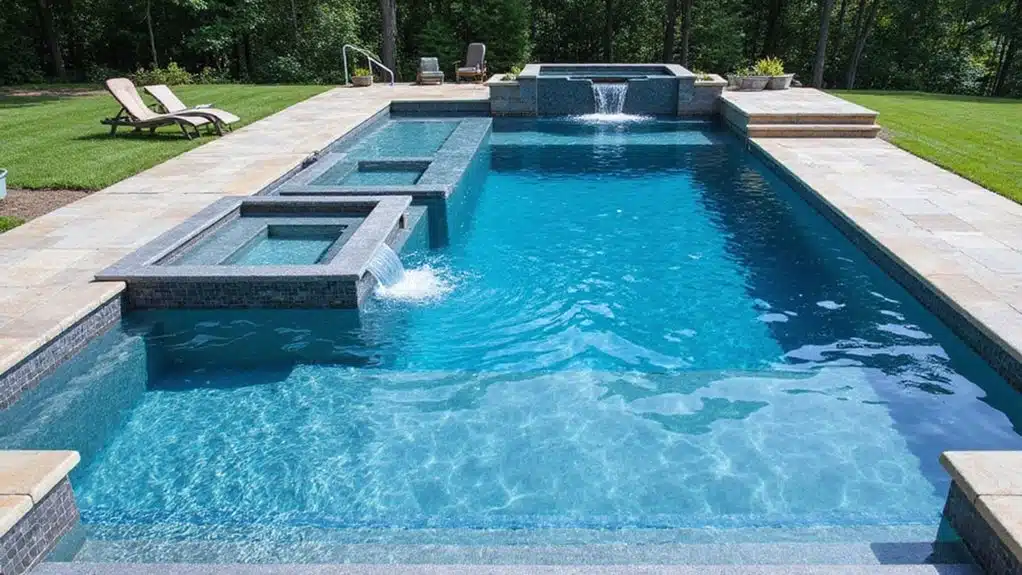 funktionales Mehrzonen-Pooldesign
