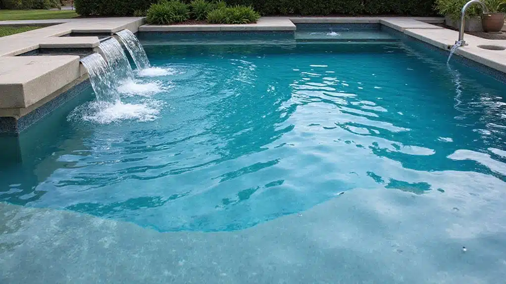 Atemberaubende Pool-Designs Garten Spa Pool 4 interaktive Wasserspiele Design