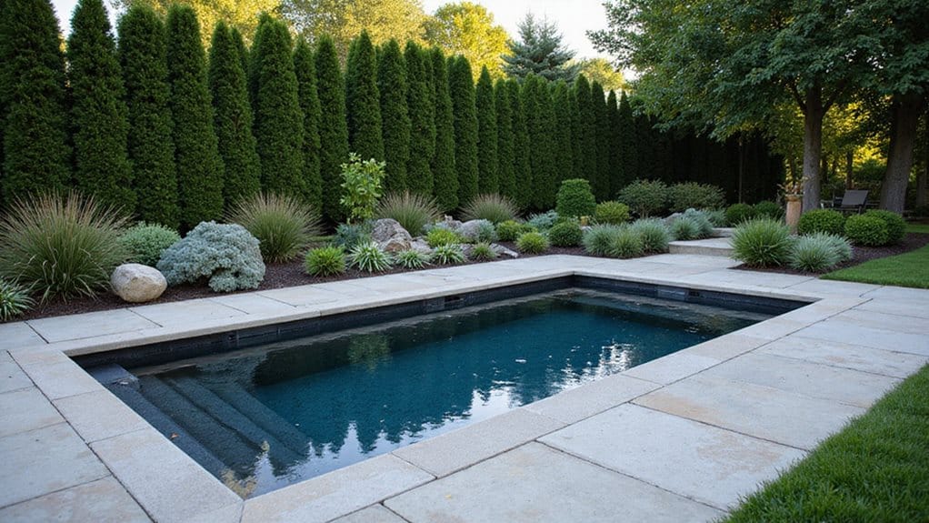 Materialauswahl für Außenpool