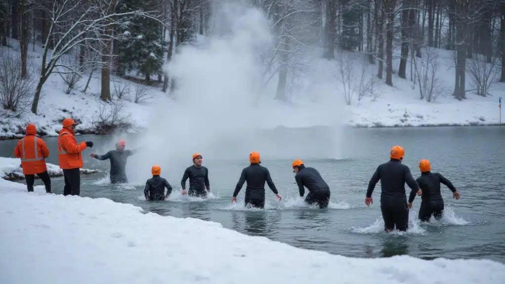Eisbaden im Winter Garten Spa Pool 4 Sicherheitsprotokolle für Eisbaden